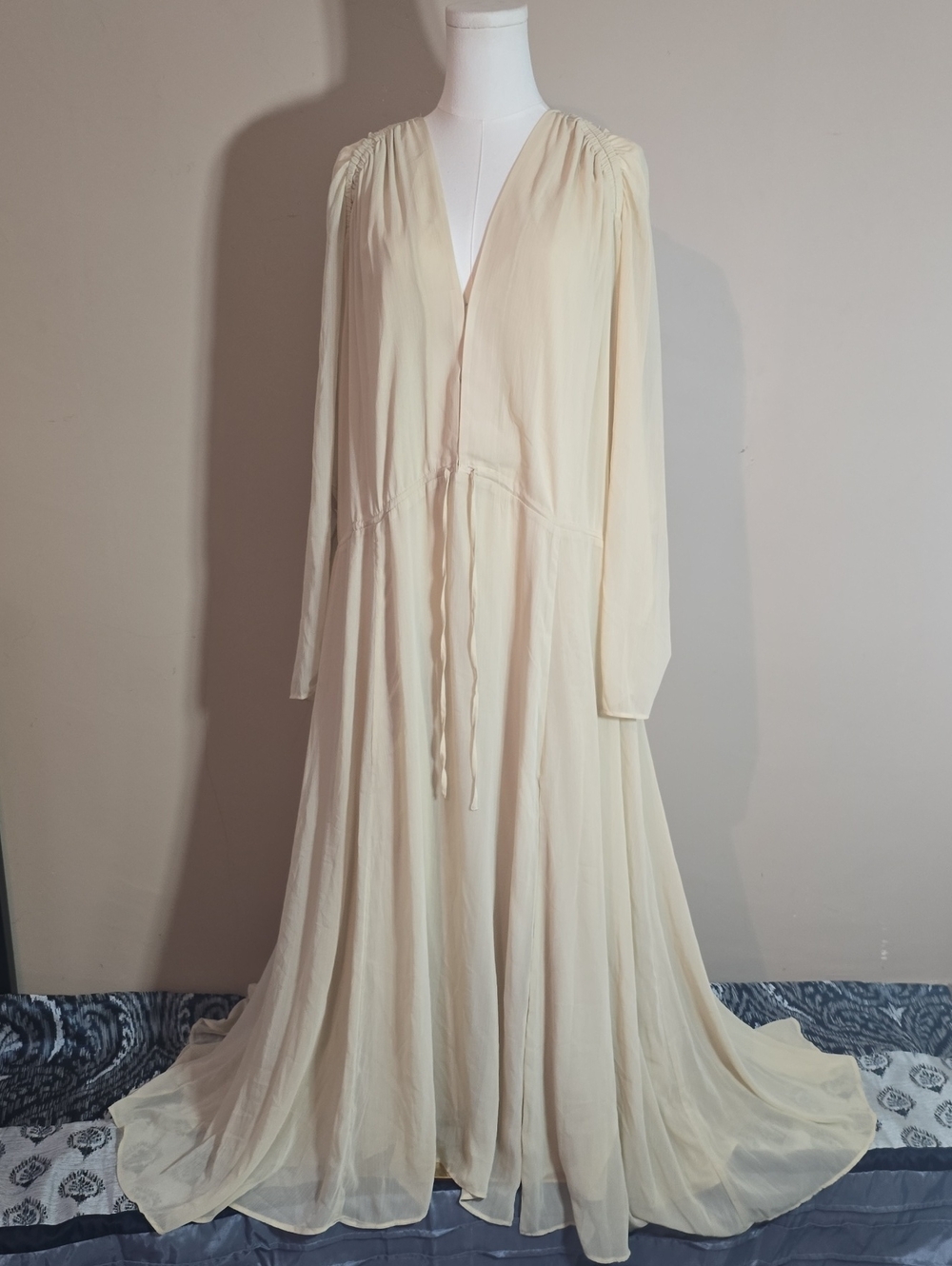 H&M Cream Ethereal Godess Dress.